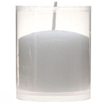 Itens Vela de recarga para luz de sepultura branca H5.8cm 20 unidades
