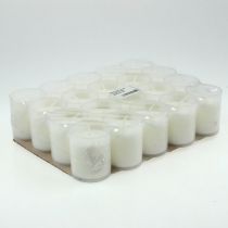 Recarga de vela para luz de sepultura branca H5.8cm 20 peças