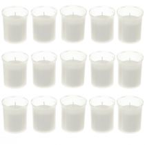 Itens Recarga de velas para luzes graves brancas 22h Alt.6,5 cm 15 unidades