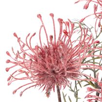Itens Ramo artificial de protea florida, 65 cm, 3 peças