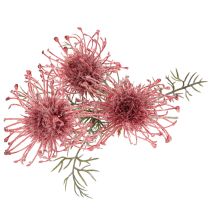 Itens Ramo artificial de protea florida, 65 cm, 3 peças