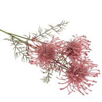 Itens Ramo artificial de protea florida, 65 cm, 3 peças
