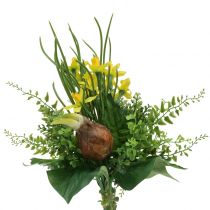 Buquê de narcisos artificiais com galhos e bulbos de 38 cm