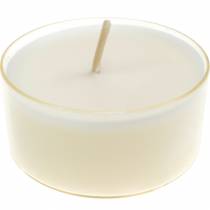 Itens Tealights Pure Nature Lights tempo de queima 10 horas velas cera de colza 8 unidades