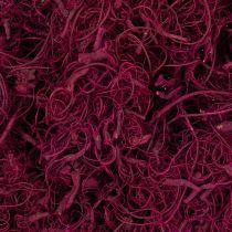 Itens Fibra de tamarindo natural para artesanato, cor bordô, 500g - Decoração, arranjos florais, trabalhos criativos