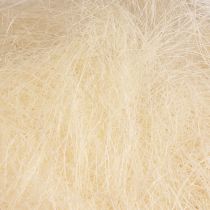 Grama de sisal de fibra natural para artesanato Sisal grama creme branco 500g