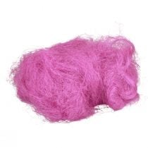 Grama de sisal de fibra natural para artesanato Sisal grama rosa 300g