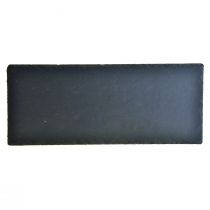 Itens Bandeja de pedra retangular em placa de ardósia natural preta 35 × 15 cm 3 unidades