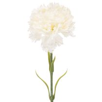 Itens Cravo artificial com haste para buquês e coroas, 56 cm, 8 unidades