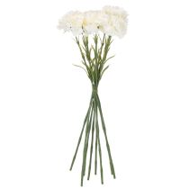 Itens Cravo artificial com haste para buquês e coroas, 56 cm, 8 unidades