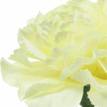 Itens Flor de cravo branca Ø9cm 12 unidades