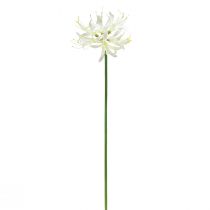 Itens Nerine Guernsey Lírio Flor Artificial Branco Amarelo Ø15cm C65cm