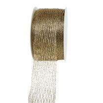 Net tape fio dourado reforçado 40mm 15m