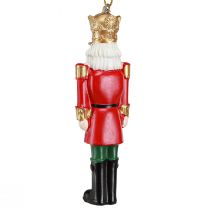 Itens Conjunto de 4 enfeites de Natal em forma de quebra-nozes, nas cores vermelho, verde e dourado, 10 cm.