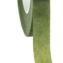 Itens Fita para flores OASIS®, fita para flores autoadesiva, verde musgo L13mm C27,5cm 2 peças