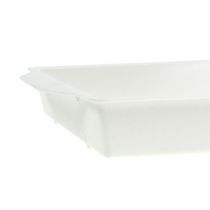 Itens Bandeja de encaixe OASIS® branca 23cm x 11,5cm x 2,5cm 5 peças