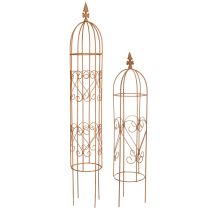 Itens Treliça de jardim, suporte para roseiras e outras plantas trepadeiras, ideal para o design do jardim, 108 cm, conjunto de 2.