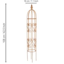 Itens Treliça de jardim, suporte para roseiras e outras plantas trepadeiras, ideal para o design do jardim, 108 cm, conjunto de 2.