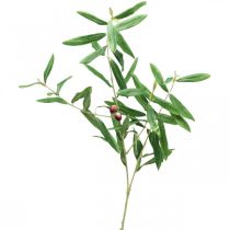 Ramo decorativo ramo de oliveira artificial com azeitonas 100cm