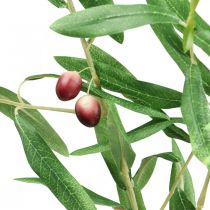 Ramo decorativo ramo de oliveira artificial com azeitonas 100cm