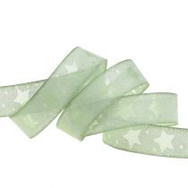 Fita de organza com motivo de estrela 25mm 15m