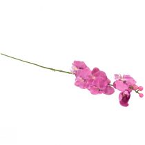 Itens Orquídea Phalaenopsis artificial 6 flores roxas 70cm