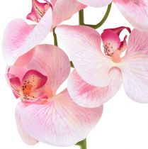 Itens Orquídea Phalaenopsis artificial 9 flores rosa branco 96cm