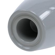 Itens Vaso de orquídea brilhante Ø12,5cm cinza 1ud