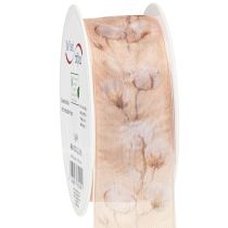 Itens Fita de organza flores de algodão fita decorativa rosa 40mm 15m
