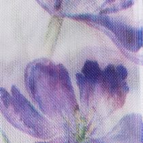 Itens Fita de organza, fita de chiffon, tulipas papagaio, roxas, 40 mm, 18 m