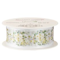 Itens Fita de organza para decoração de casamento “Love” branca 40mm 15m