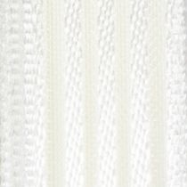Itens Fita de organza listrada, fita para presentes, branca, 15 mm, 20 m