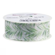 Itens Fita de organza fita de chiffon fita de plantas verdes 40mm 15m