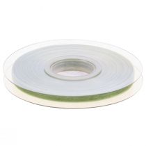 Itens Fita de organza verde para presente, orla verde limão, 6 mm, 50 m