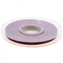 Itens Fita de organza Bordeaux, fita de nylon 6mm, 50m