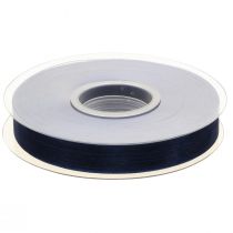 Itens Fita de organza fita de presente fita azul escuro ourela azul 15mm 50m