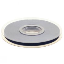 Itens Fita de organza fita de presente fita azul escuro ourela azul 6mm 50m