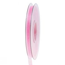Itens Fita de organza fita de presente fita rosa ourela 6mm 50m