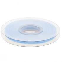 Itens Fita de organza fita de presente fita azul claro ourela azul 6mm 50m