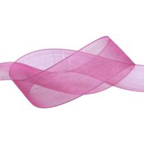 Berinjela fita organza 25mm 50m