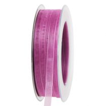 Fita de organza beringela 7mm 50m