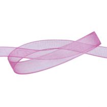 Fita de organza beringela 7mm 50m