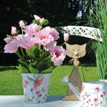 Itens Papoila oriental, flor artificial, papoula em vaso rosa