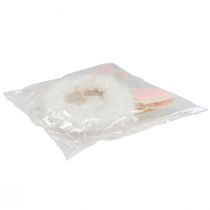 Itens Decoração de Páscoa anel decorativo orelhas de coelho decoração de porta branco Ø13cm 4 unidades