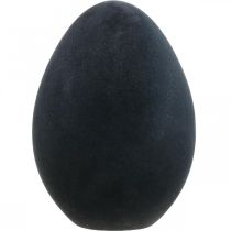 Ovo de Páscoa de plástico ovo preto decoração de Páscoa flocado 40cm