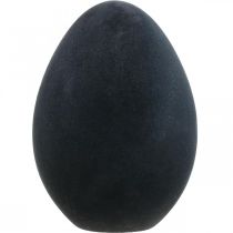 Ovo de Páscoa ovo de plástico preto decoração de Páscoa flocado 40cm