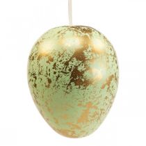 Ovo de Páscoa para pendurar ovos de decoração rosa, verde, dourado 12cm 4uds