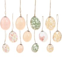 Itens Ovos de Páscoa de plástico com frango verde marrom 3,5-5,5 cm 24 unidades