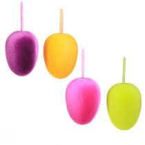 Itens Ovos de Páscoa para Pendurar Verde Amarelo Rosa Berry 11cm 4 Pcs