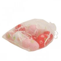 Itens Ovos de Páscoa para pendurar com flores Decoração de Páscoa 6cm 12uds
